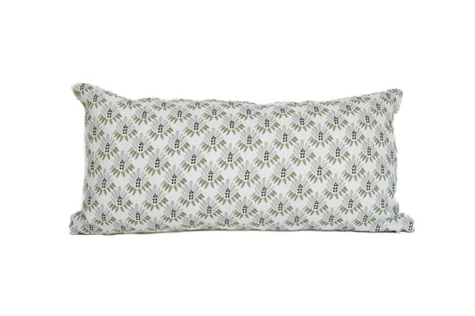 Erika Powell Salvia - Jadeite Lumbar Pillow Cover