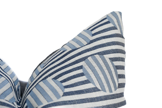 Schumacher Soto Denim Pillow Cover
