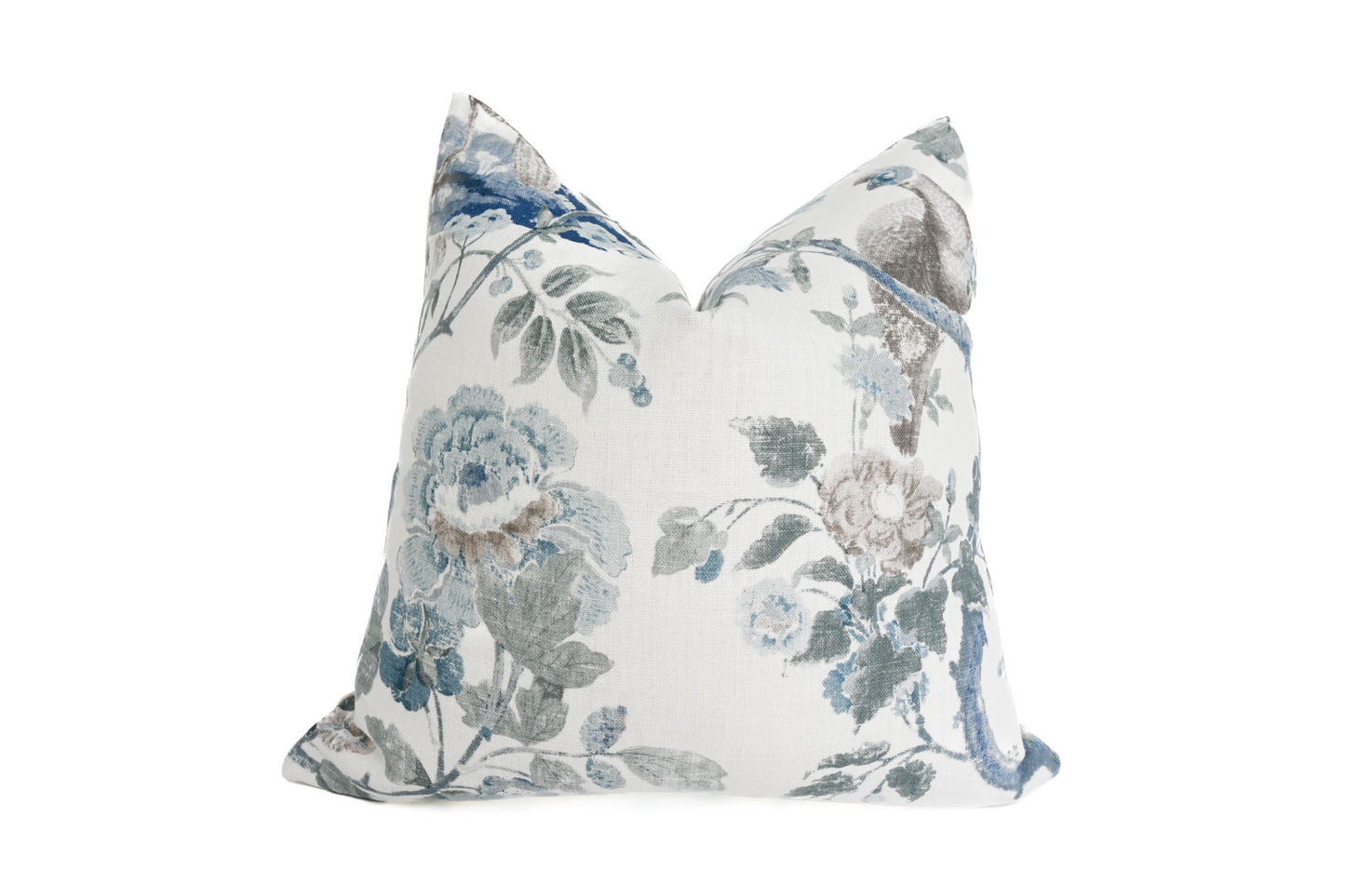 GP & J Baker Broughton Rose - Blue Pillow Cover