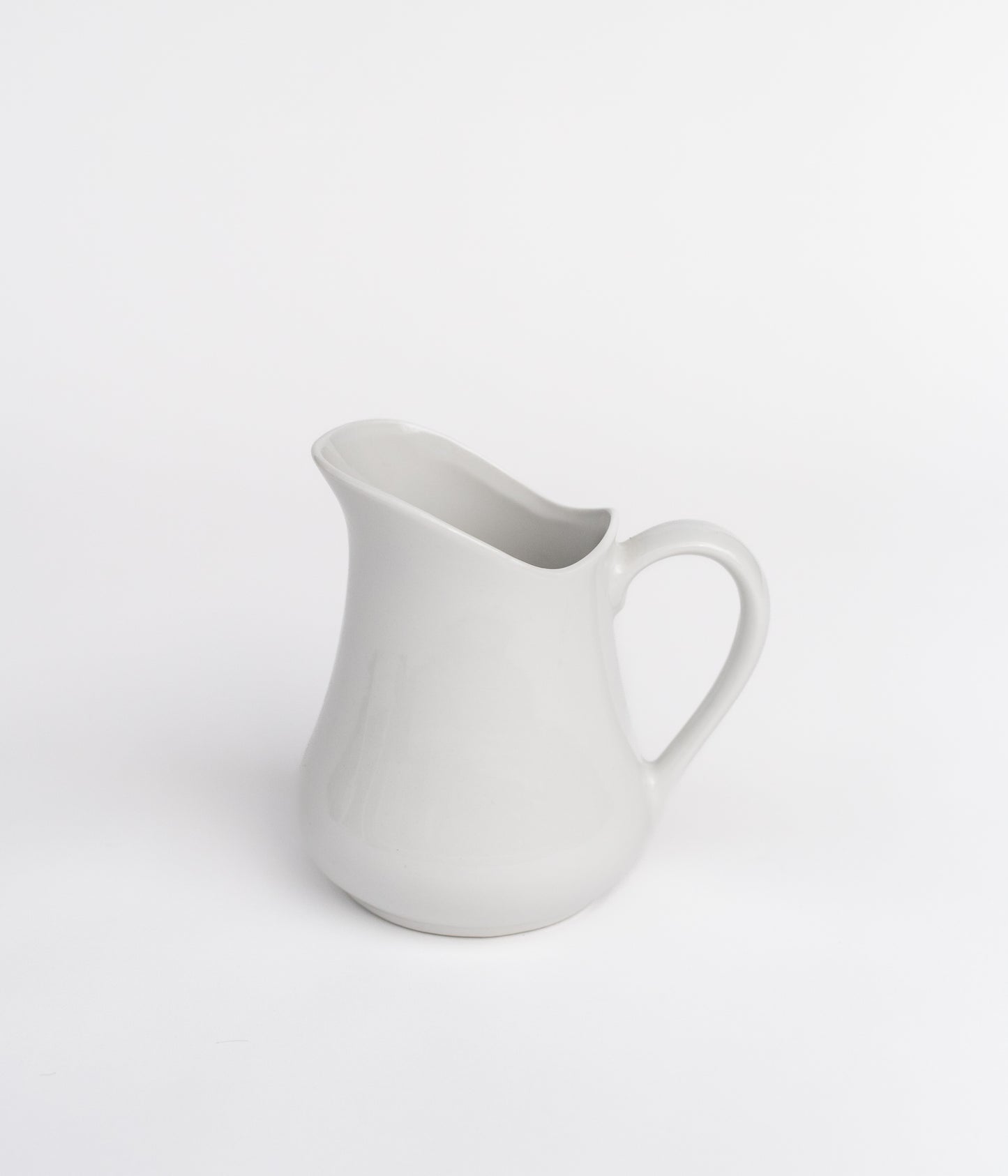 Smooth White Ceramic Pitcher