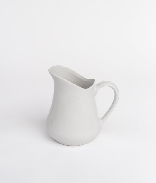 Smooth White Ceramic Pitcher
