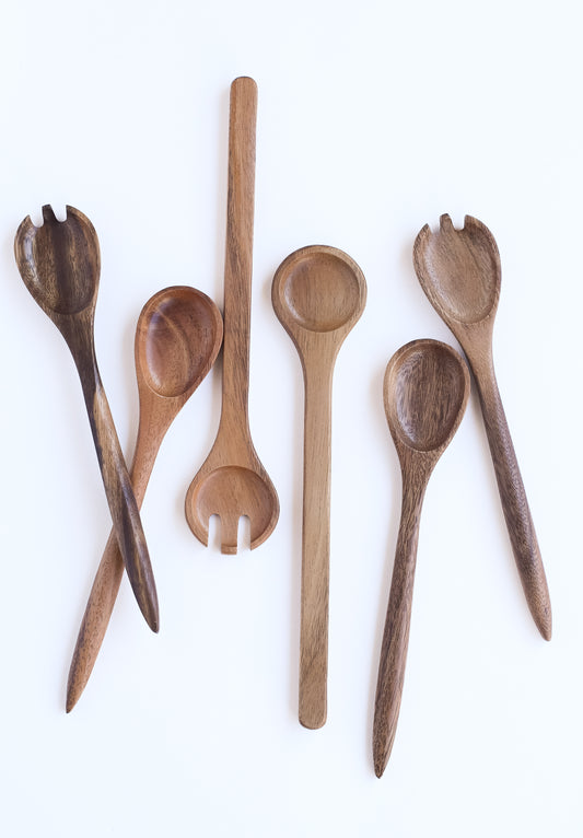 Skinny Wooden Serving Utensils