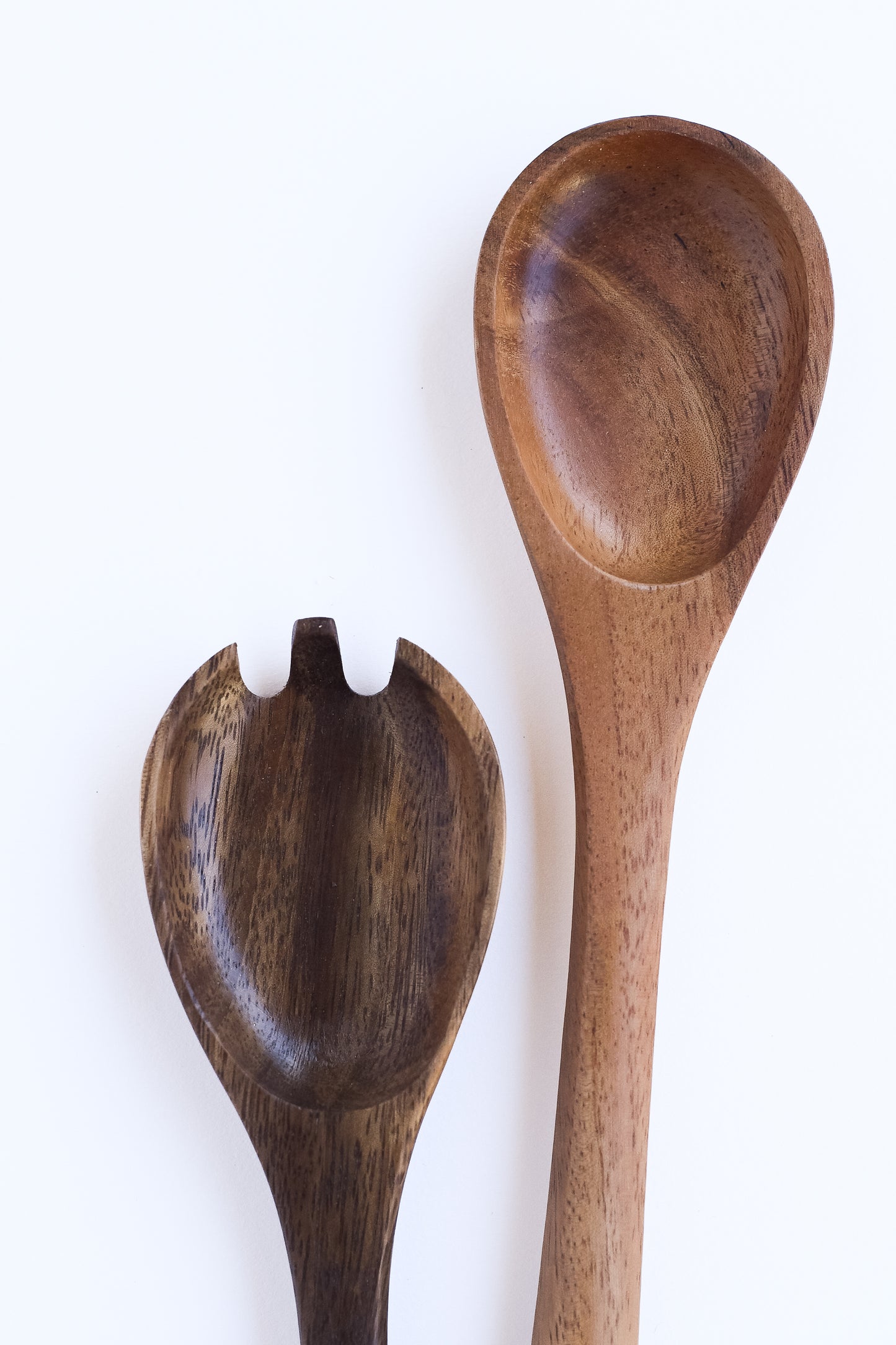 Oval Wood Serving Utensils