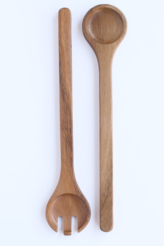 Round Wood Serving Utensils