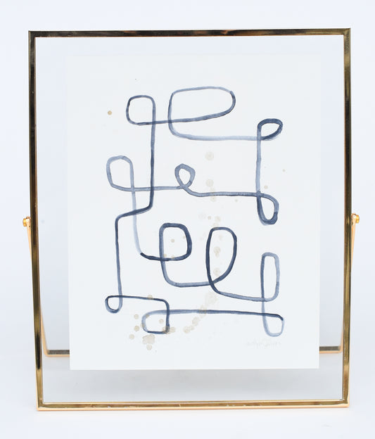 Original Watercolor: "Organized Chaos"