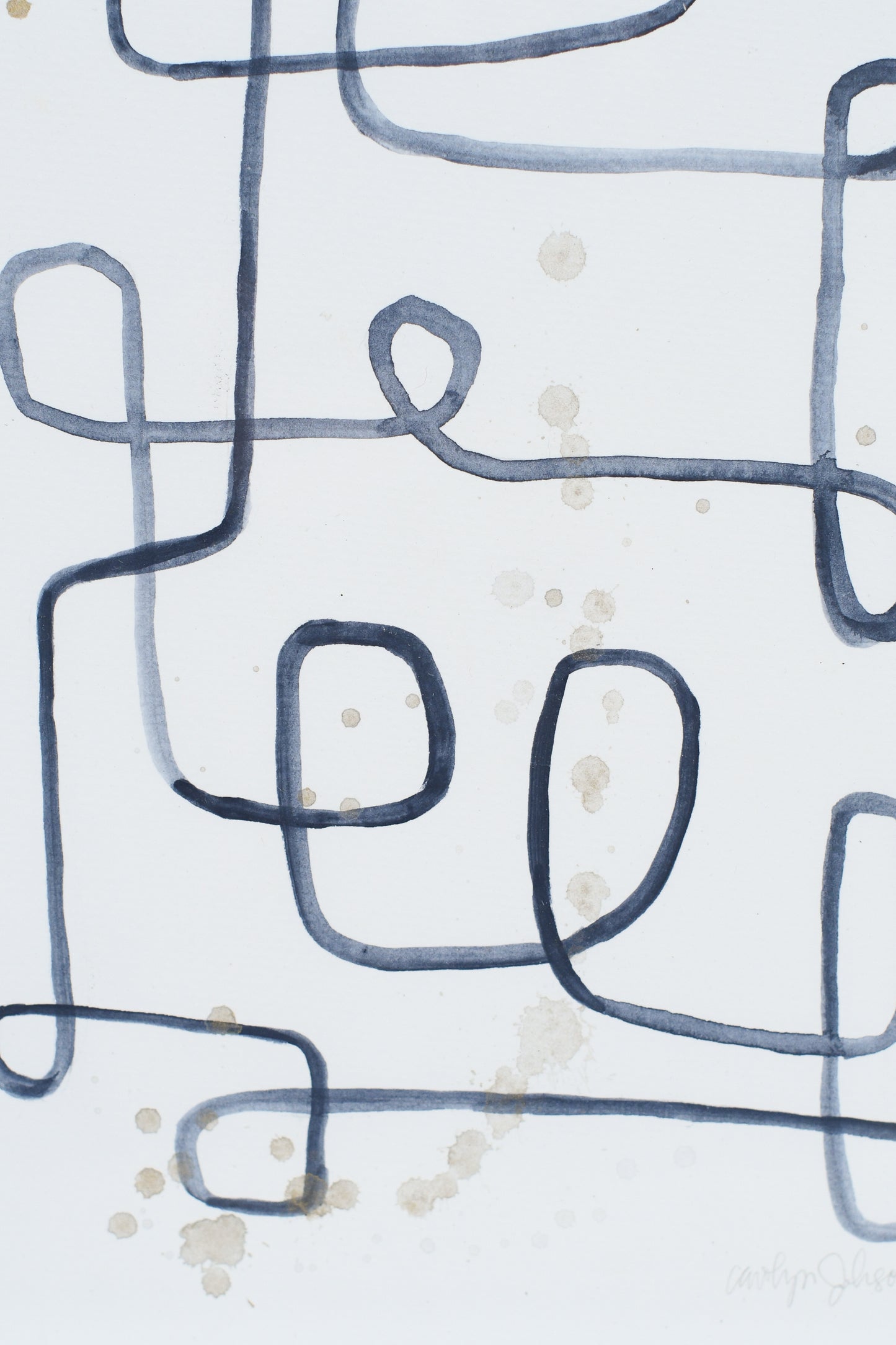 Original Watercolor: "Organized Chaos"