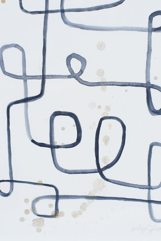 Original Watercolor: "Organized Chaos"