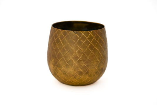 Brass Pineapple Trinket Jar