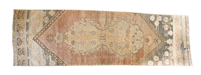 8'6" x 2'6" Dusty Blue and Brick Oushak Runner