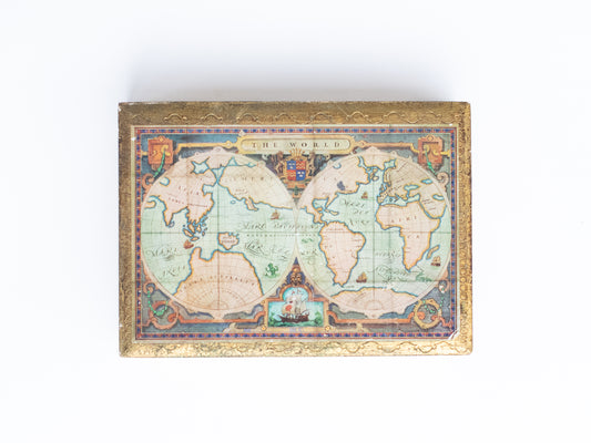 Antique Map Decorative Box