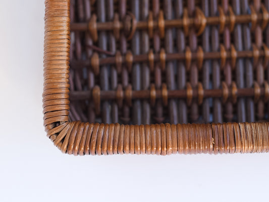 Small Dark Wicker Tray